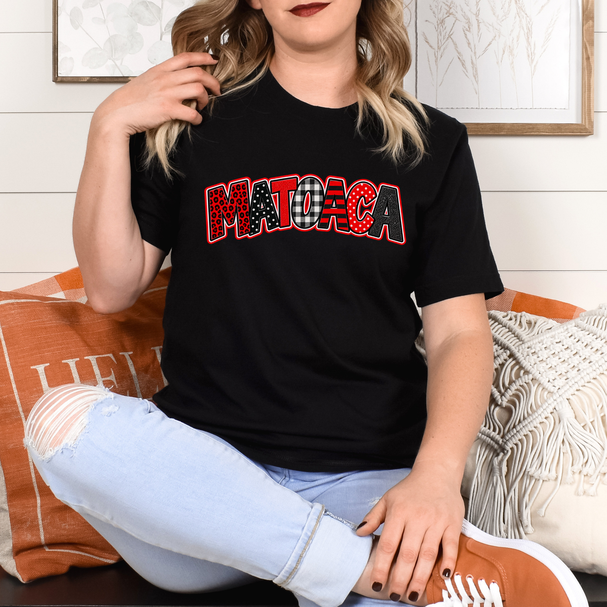 Red and Black Matoaca Design