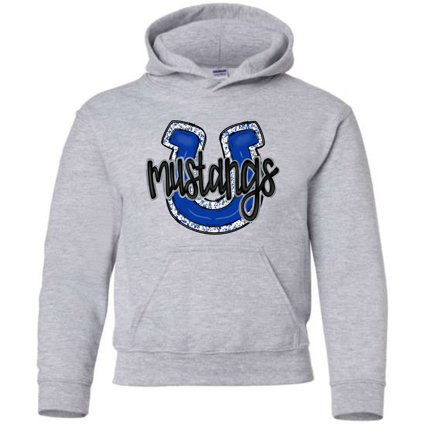 Mustangs Horseshoe Design T-Shirt and Hoodie