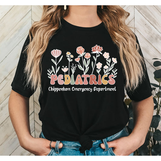 Pediatric Floral Shirt Design