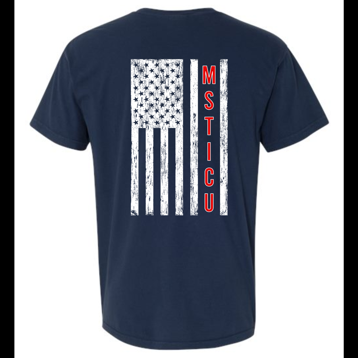 MSTICU Flag on Back Option