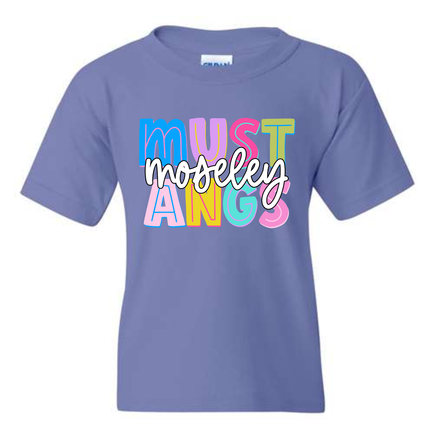 Pastel Moseley Mustangs Design