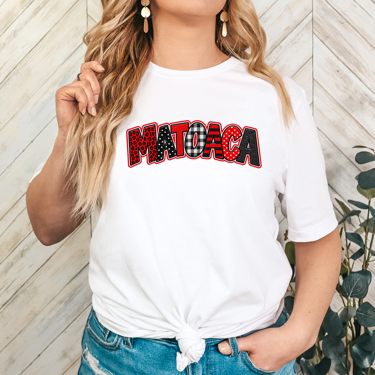Red and Black Matoaca Design